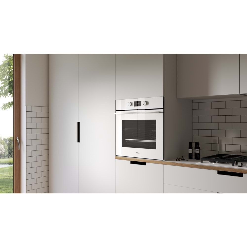 TEKA HLB 8600 WH 70LT. 12 FONKSİYON MULTİFONKSİYONEL ANKASTRE FIRIN MARBLE WHITE