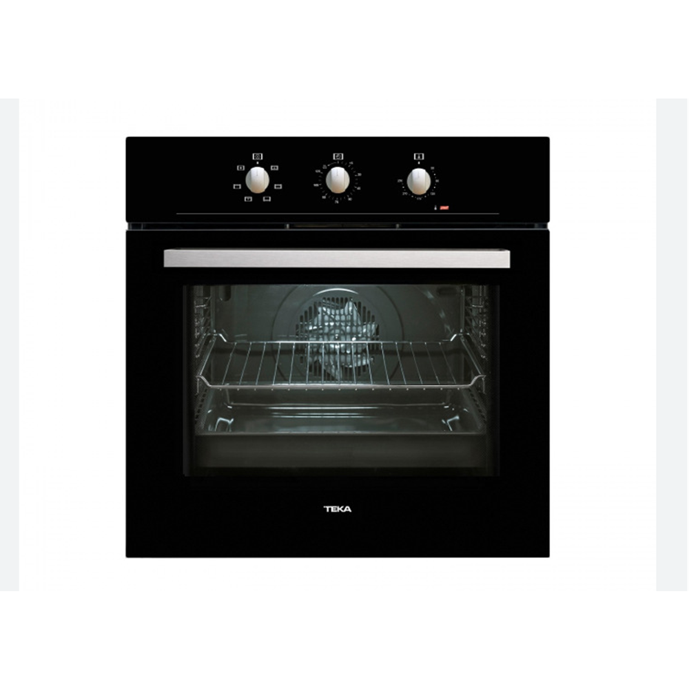 TEKA HE 715 BK 65LT. 6 FONKSİYON SİYAH ÇELİK PANEL ANKASTRE FIRIN