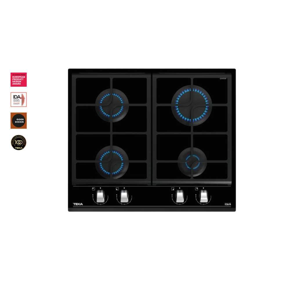 TEKA GZC 64300 XBB 60CM 4 GÖZ SİYAH CAM OCAK