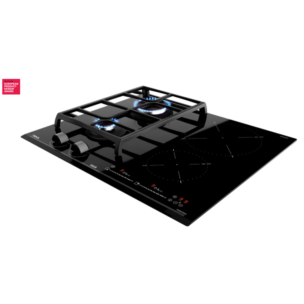 TEKA JZC 64322 BK 60cm 4GÖZ HYBRID İNDÜKSİYON+GAZ OCAK BLACK GLASS