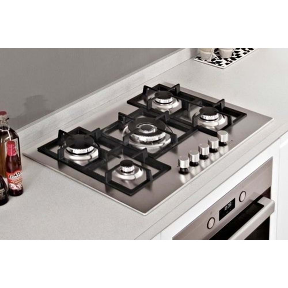 TEKA EFX 70.1 5G 75cm 5 GÖZ GAZLI PASLANMAZ ÇELİK OCAK