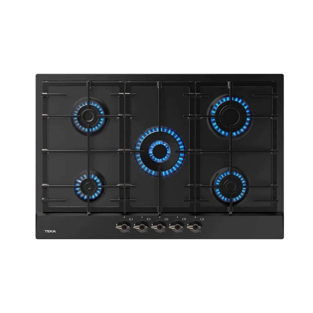 TEKA GSC 75330 RBC AT RUSTIK SERI 75cm GAZLI ÇELİK OCAK ANTRASIT BRASS