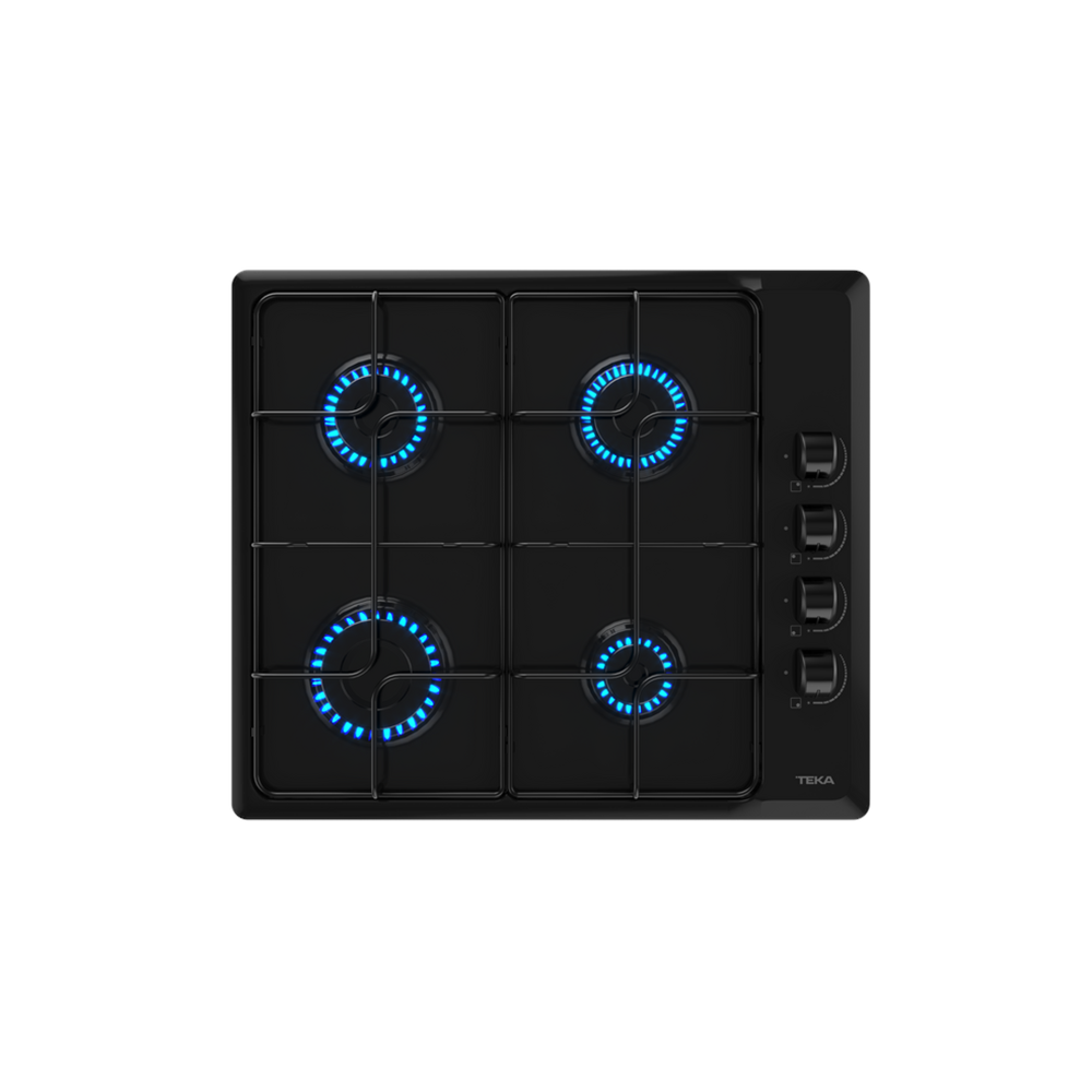 TEKA HLX 640 KBC0E BK 60cm 4 GÖZ GAZLI SİYAH ÇELİK OCAK