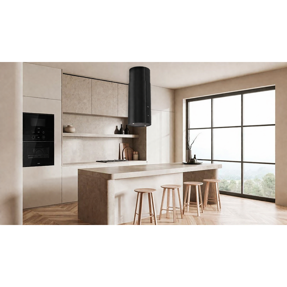 TEKA CC 485 BK SİYAH SİLİNDİR 920 m³/h ÇEKİŞLİ ADA DAVLUMBAZ