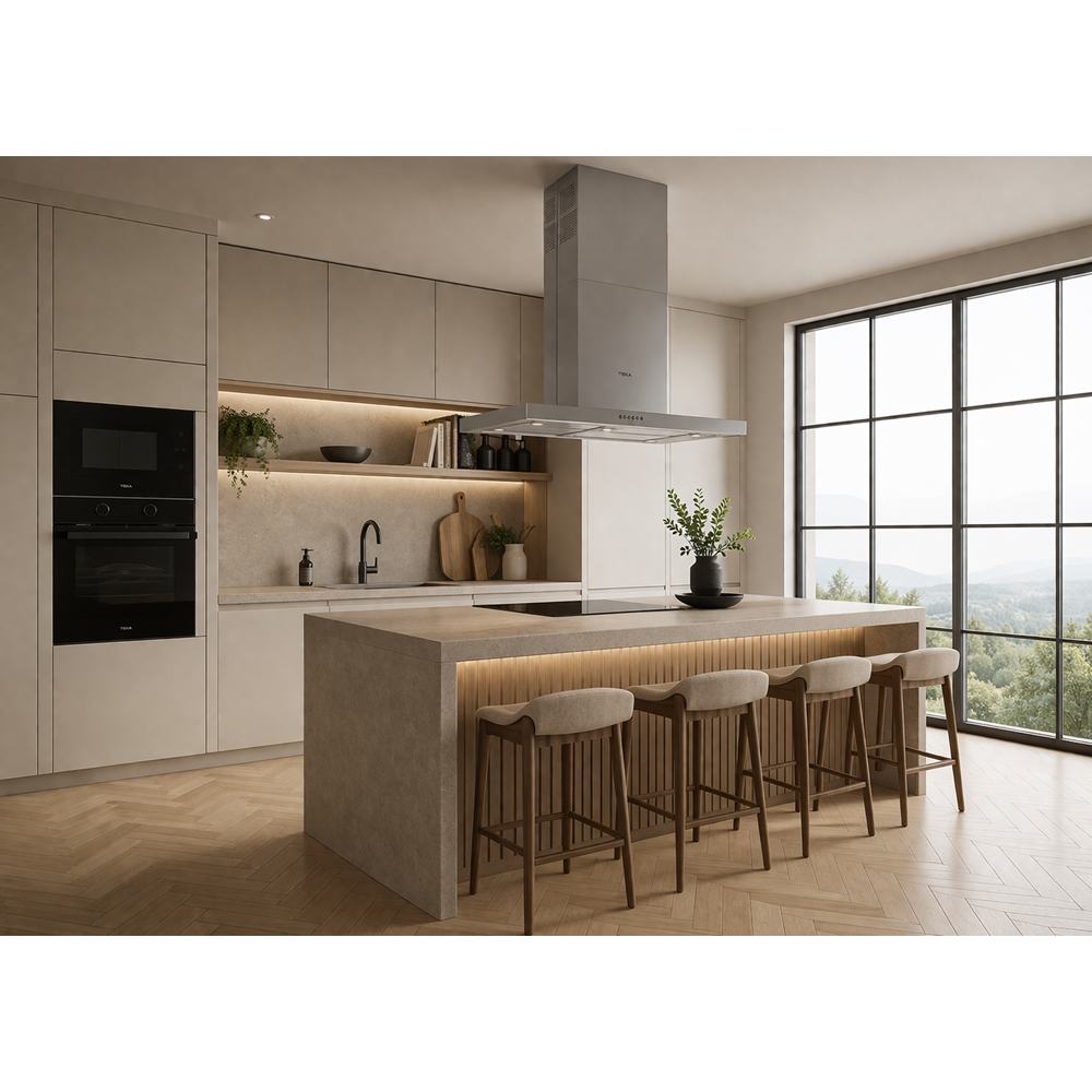 TEKA DH4 980 SS 90cm 850 m3/h ÇEKİŞLİ ADA DAVLUMBAZ