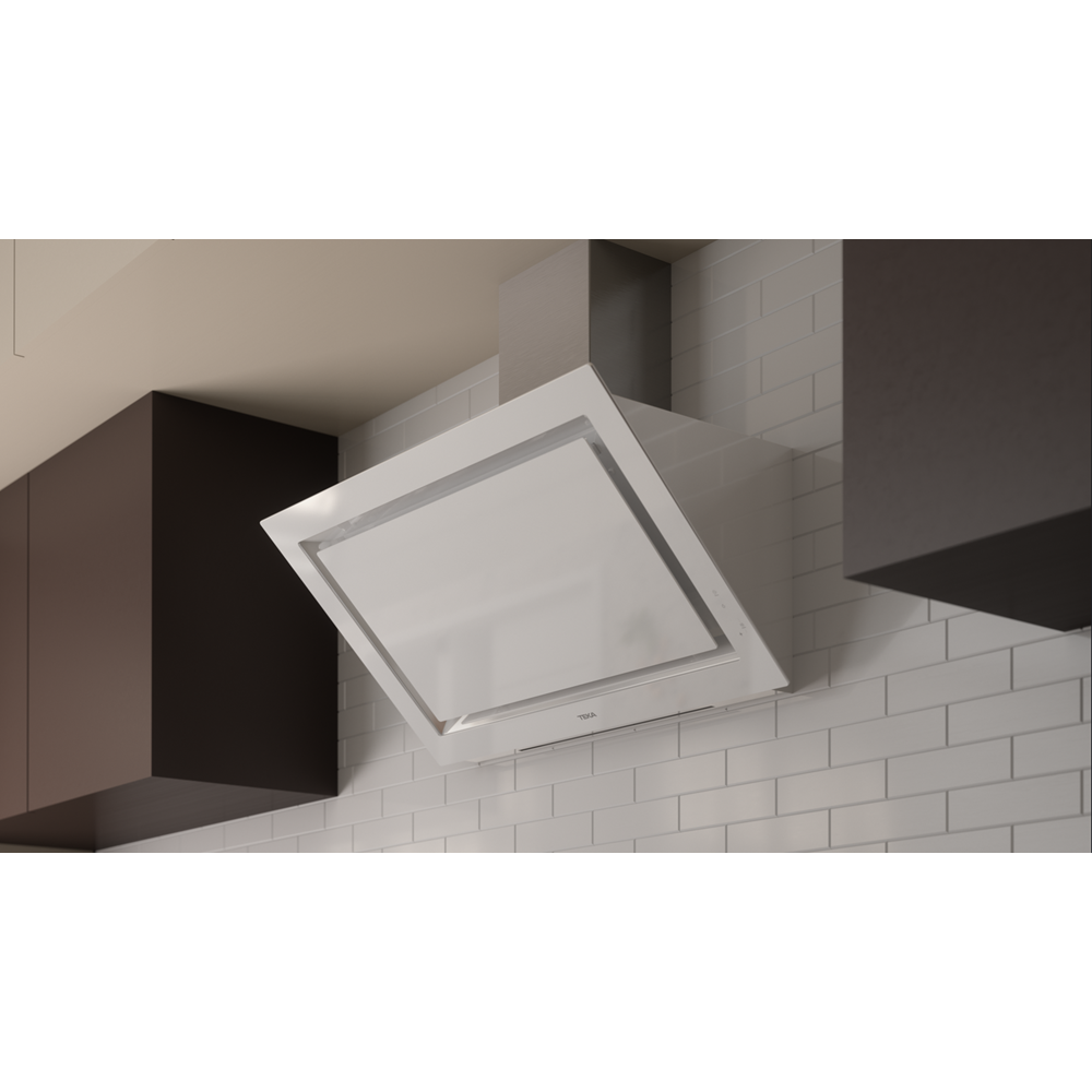 TEKA DLV 98660 TOS WH 90CM 696 m3/h ÇEKİŞLİ DAVLUMBAZ MARBLE WHITE GLASS