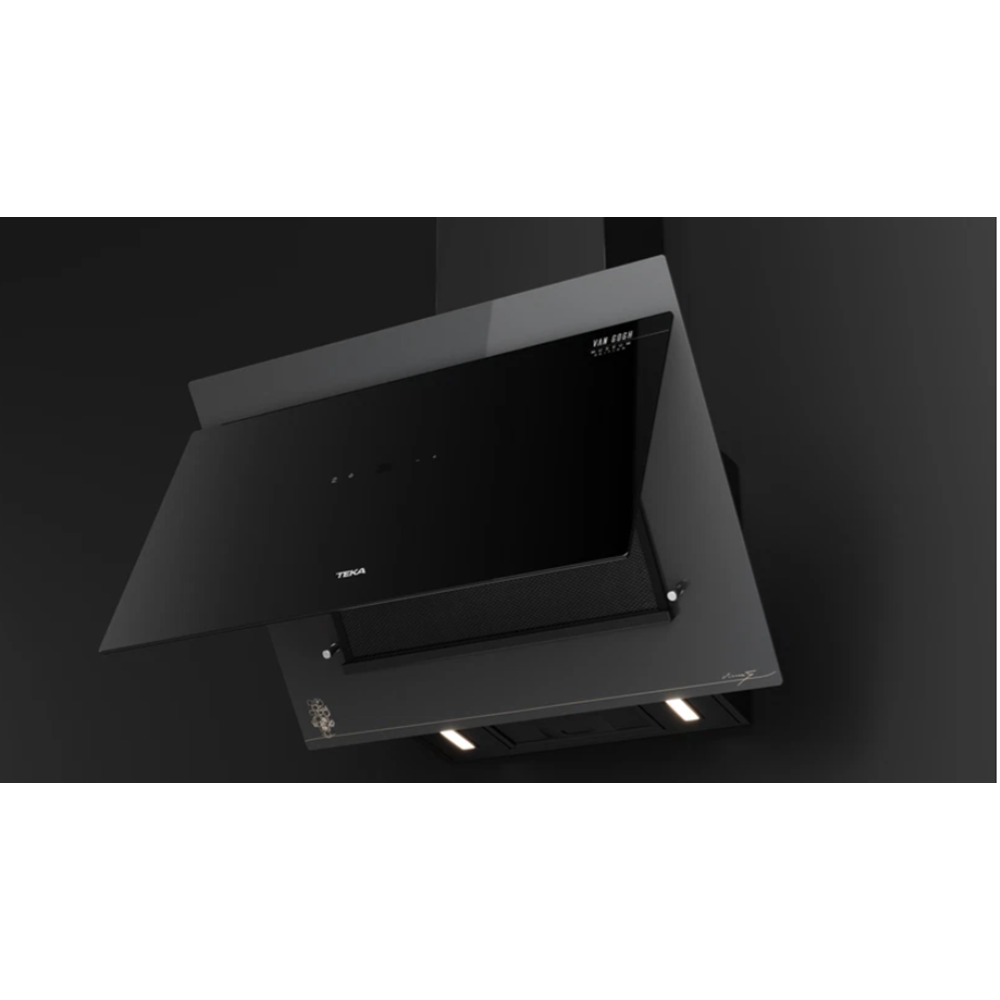 TEKA DVT 68660 TOS Van Gogh ÖZEL SERİ 60CM 698m3/h ÇEKİŞLİ SİYAH CAM DAVLUMBAZ