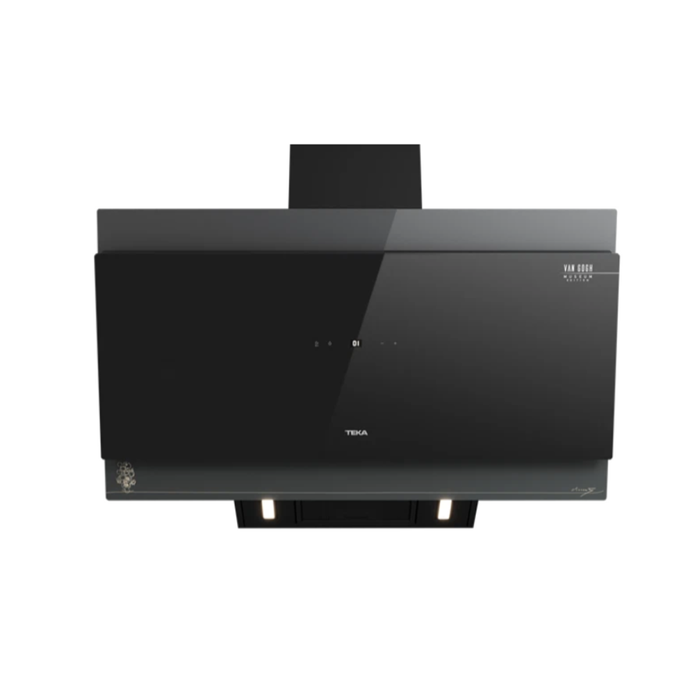 TEKA VG DVT 98660 Van Gogh ÖZEL SERİ 90CM 698m3/h ÇEKİŞLİ SİYAH CAM DAVLUMBAZ