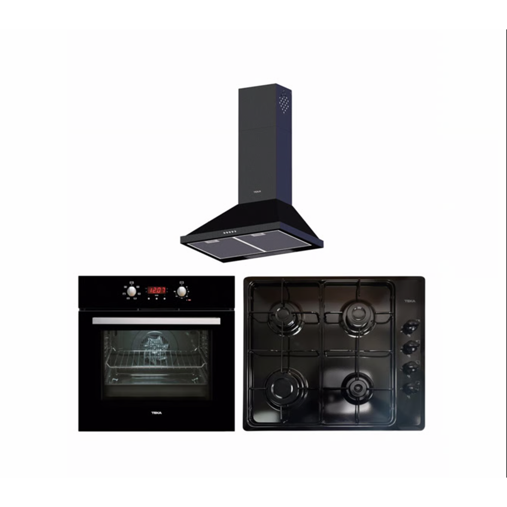 TEKA DBT 60 BK 60CM 400 m3/h ÇEKİŞLİ SİYAH ÇELİK DAVLUMBAZ