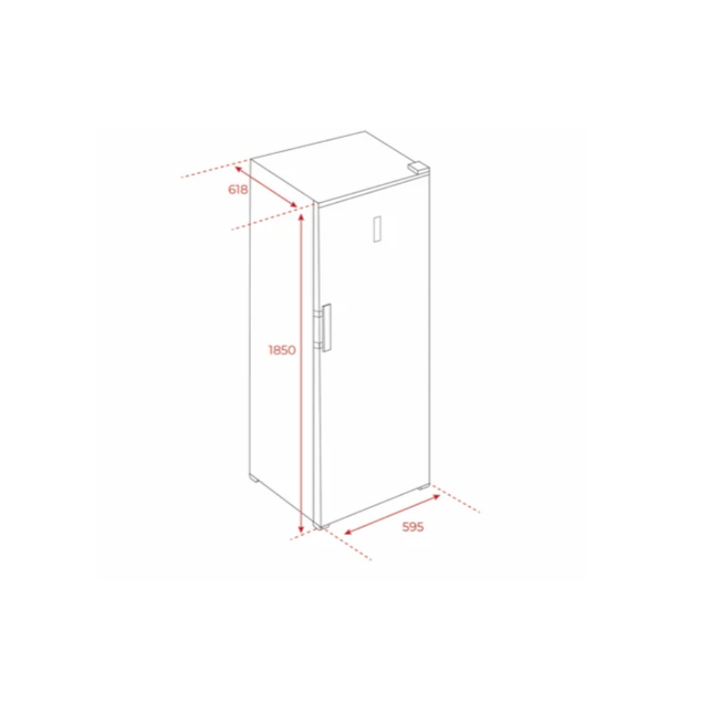 TEKA RSL 75640 SS 60CM 362LT. TEK KAPILI NOFROST BUZDOLABI