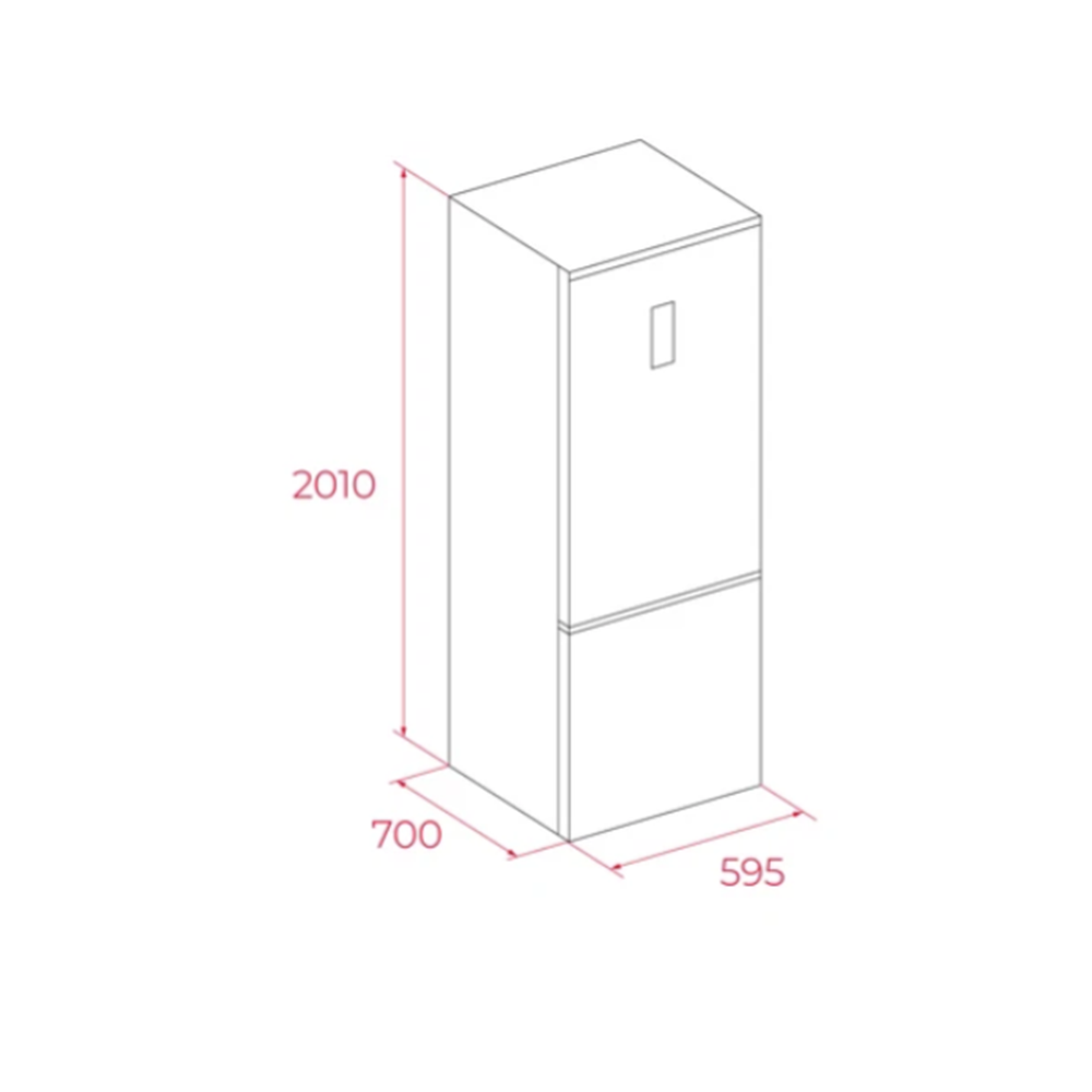 TEKA RBF 88670 Van Gogh SERİ 60CM 380LT. NOFROST SİYAH CAM BUZDOLABI