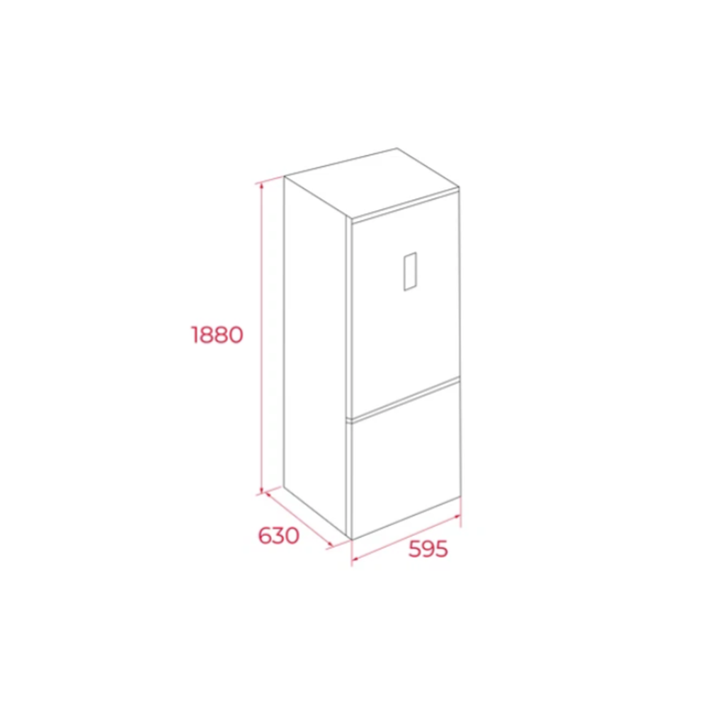 TEKA NFL 355 WH 60CM 310LT. NOFROST BEYAZ SOLO BUZDOLABI