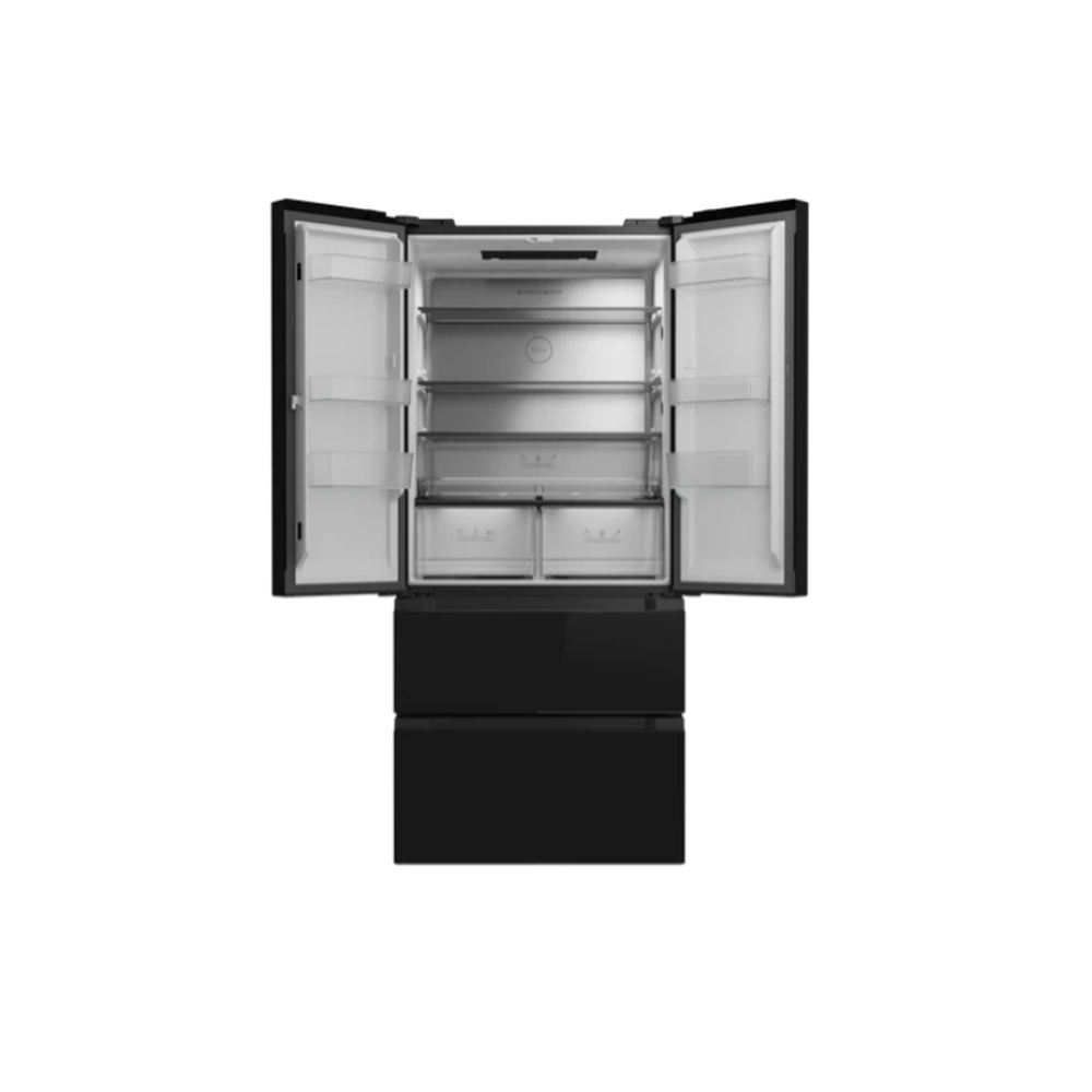 TEKA RFD 77825 GBK 83CM 520LT. FRENCHDOOR GARDROP BUZDOLABI SİYAH CAM