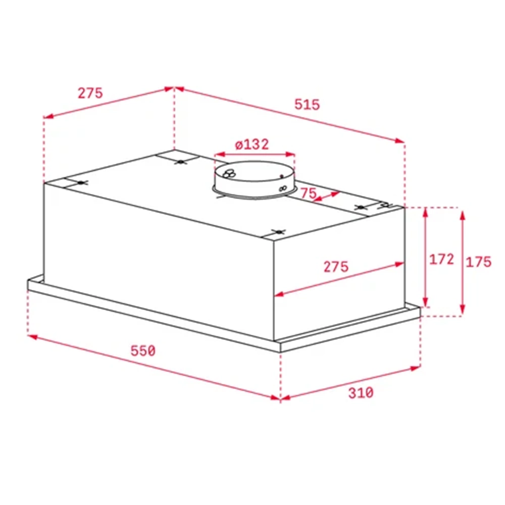 TEKA GFG2 WH 60cm BEYAZ CAM ENTEGRE ASPİRATÖR