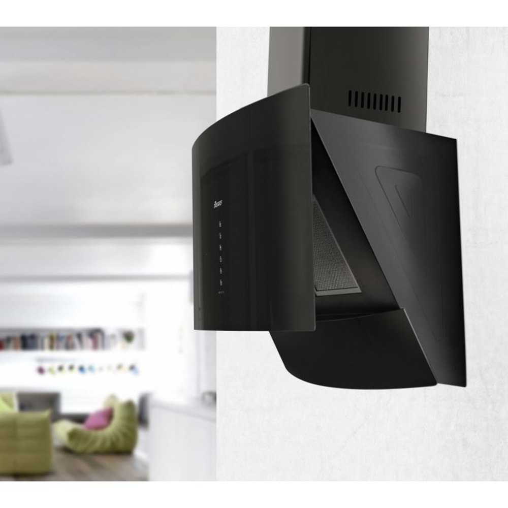 TEKA DVU 590 BK 90CM 600m3/h ÇEKİŞLİ UZAKTAN KUMANDALI DAVLUMBAZ
