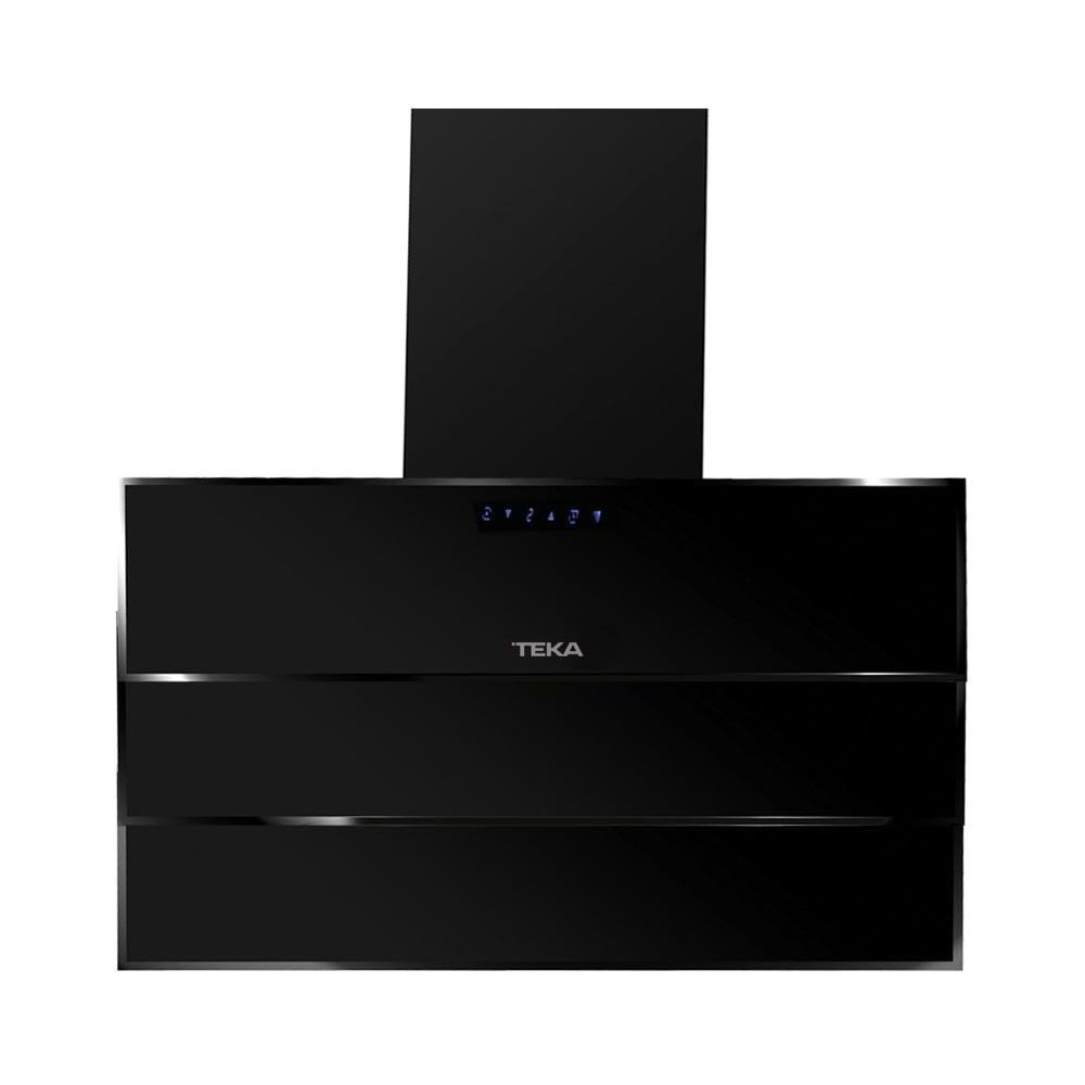 TEKA TVT 90 BK 90CM 800 m³ ÇEKİŞLİ SİYAH CAM DAVLUMBAZ