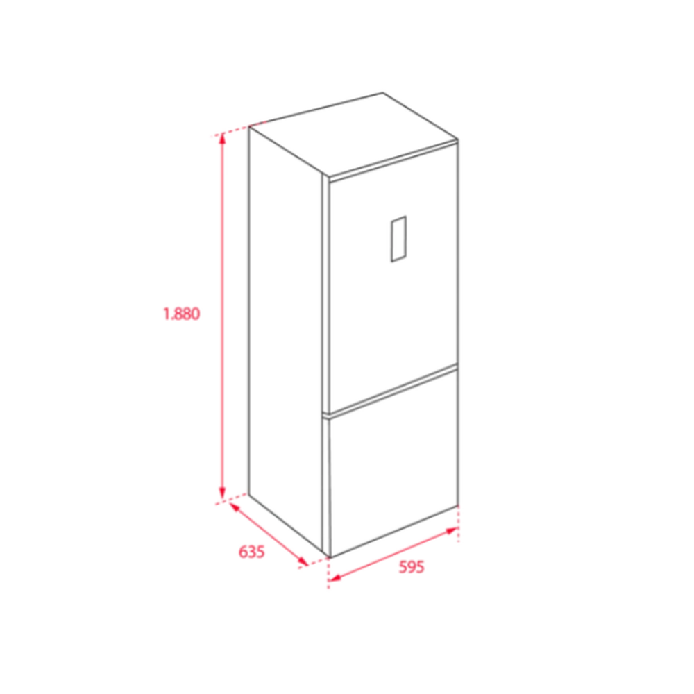 TEKA NFL 320 EU 60CM 305LT. NOFROST BEYAZ KOMBİ BUZDOLABI