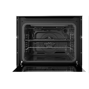 TEKA HE 715 BK 65LT. 6 FONKSİYON SİYAH ÇELİK PANEL ANKASTRE FIRIN