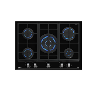 TEKA GZC 75330 XBB 70CM 5 GÖZ GAZLI CAM OCAK NIGHT RIVER BLACK GLASS