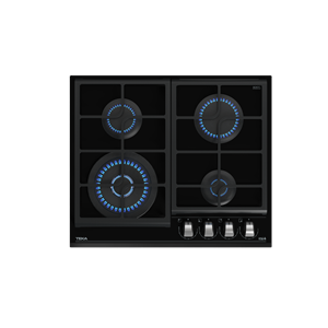TEKA GZC 64320 XBA BK 60cm 4 GÖZ GAZLI SİYAH CAM OCAK