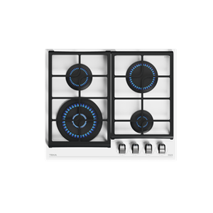 TEKA GZC 64320 XBB WH 60cm 4 GÖZ GAZLI BEYAZ CAM OCAK MARBLE WHITE GLASS