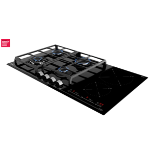 TEKA JZC 96342 BK 90CM 6 GÖZ HYBRID OCAK 4 GÖZ GAZ 2 GÖZ İNDÜKSİYON