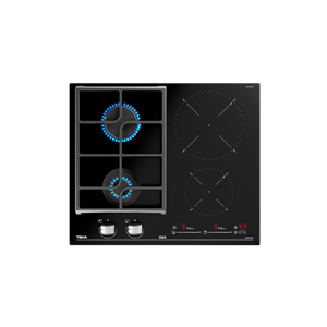 TEKA JZC 64322 BK 60cm 4GÖZ HYBRID İNDÜKSİYON+GAZ OCAK BLACK GLASS