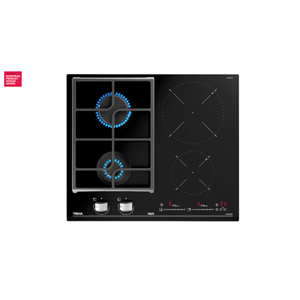 TEKA JZC 64322 BK 60cm 4GÖZ HYBRID İNDÜKSİYON+GAZ OCAK BLACK GLASS