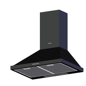 TEKA DBT 60 BK 60CM 400 m3/h ÇEKİŞLİ SİYAH ÇELİK DAVLUMBAZ