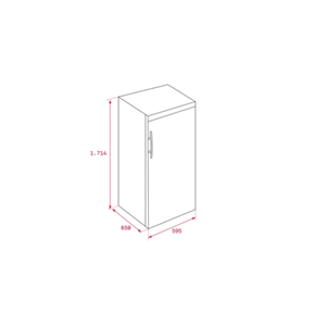 TEKA TGF3 270 WHITE 290LT. 7 ÇEKMECELİ SOLO DONDURUCU