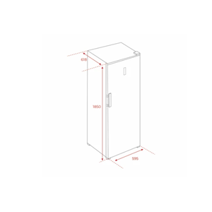 TEKA RSF 75640 SS 372LT. 8 ÇEKMECELİ SOLO DONDURUCU