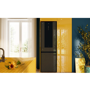 TEKA RBF 88670 Van Gogh SERİ 60CM 380LT. NOFROST SİYAH CAM BUZDOLABI