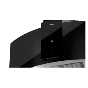 TEKA DU 985 CRISTAL 90CM 920 m3/h ÇEKİŞLİ OVAL SİYAH CAM DAVLUMBAZ