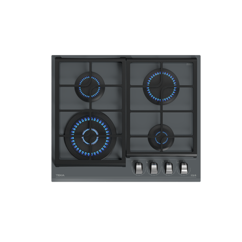 TEKA GZC 64320 ST (ME) 60CM 4 GÖZ GAZLI CAM OCAK STONE GREY GLASS