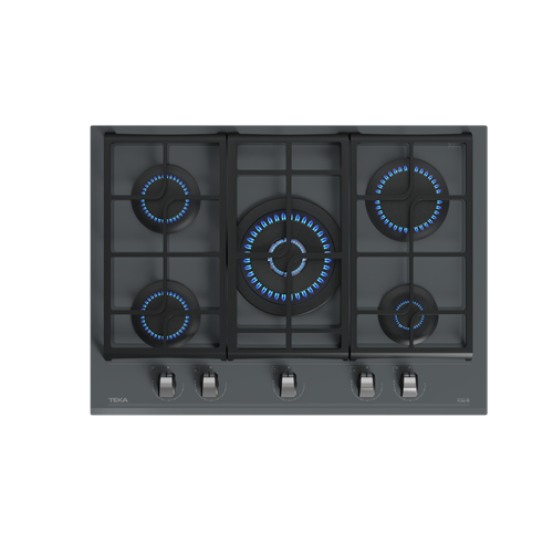 TEKA GZC 75330 XBN ST 70CM 5 GÖZ GAZLI CAM OCAK STONE GREY GLASS
