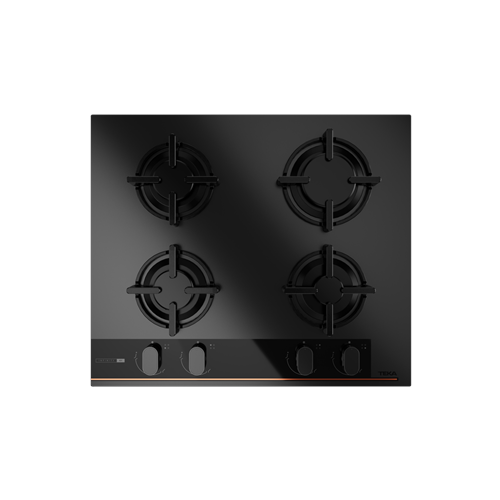 TEKA GBC 64 INFINITY G1 60cm 4 GÖZ GAZLI ITALDESIGN TASARIM OCAK MATT BLACK GLASS