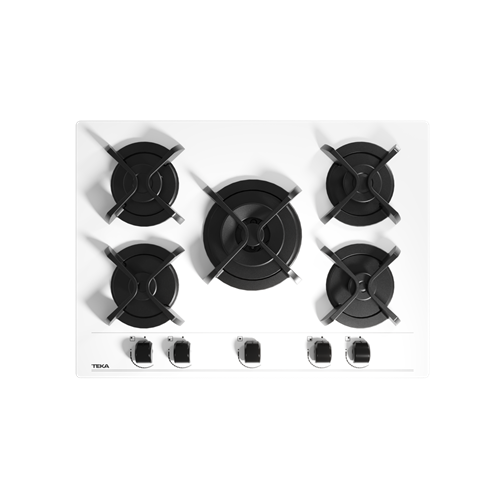 TEKA GBC 75030 KBC WH 70cm 5 GÖZ GAZLI BEYAZ CAM OCAK