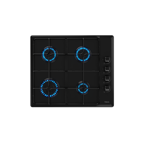 TEKA HLX 640 KBC0E BK 60cm 4 GÖZ GAZLI SİYAH ÇELİK OCAK