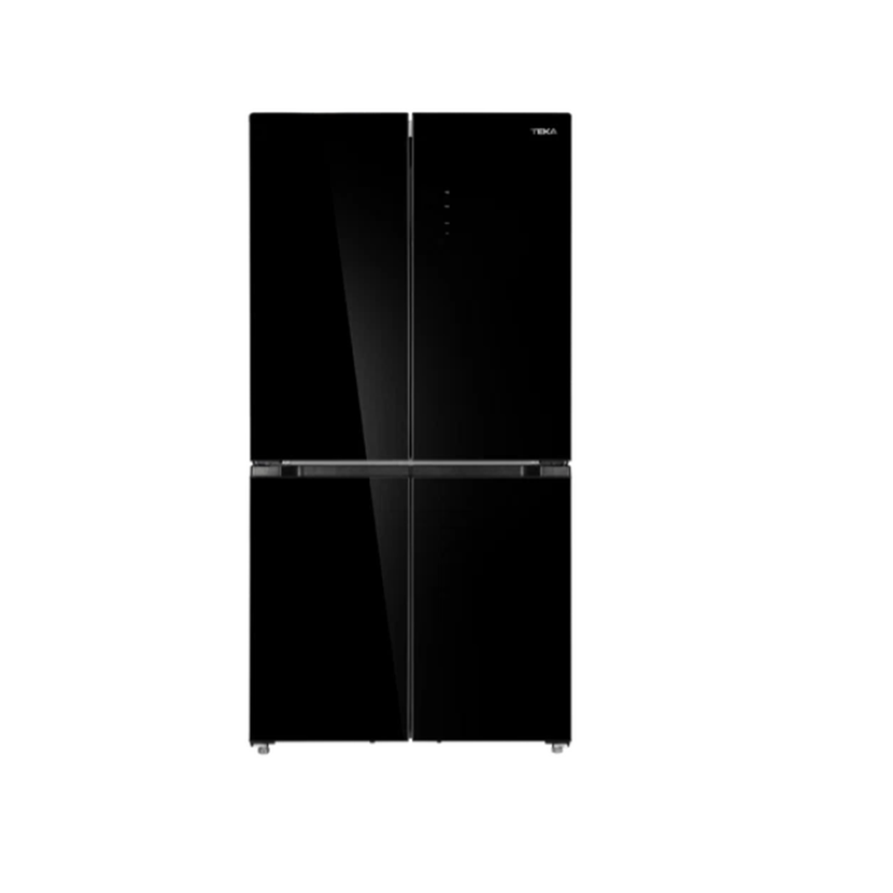 TEKA RMF 75820 GBK 4 KAPILI 84cm 436LT. SİYAH CAM GARDROP BUZDOLABI